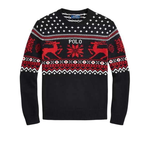 Polo by Ralph Lauren Men’s Reindeer Cotton/Cashmere Sweater NWT - Picture 3 of 8